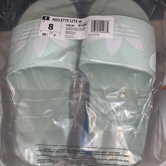 adidas Shoes - Adidas Adilette Lite size 8 new, light mint color